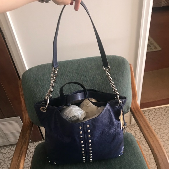 NWT Michael Kors Cobalt Purse - Picture 8 of 10